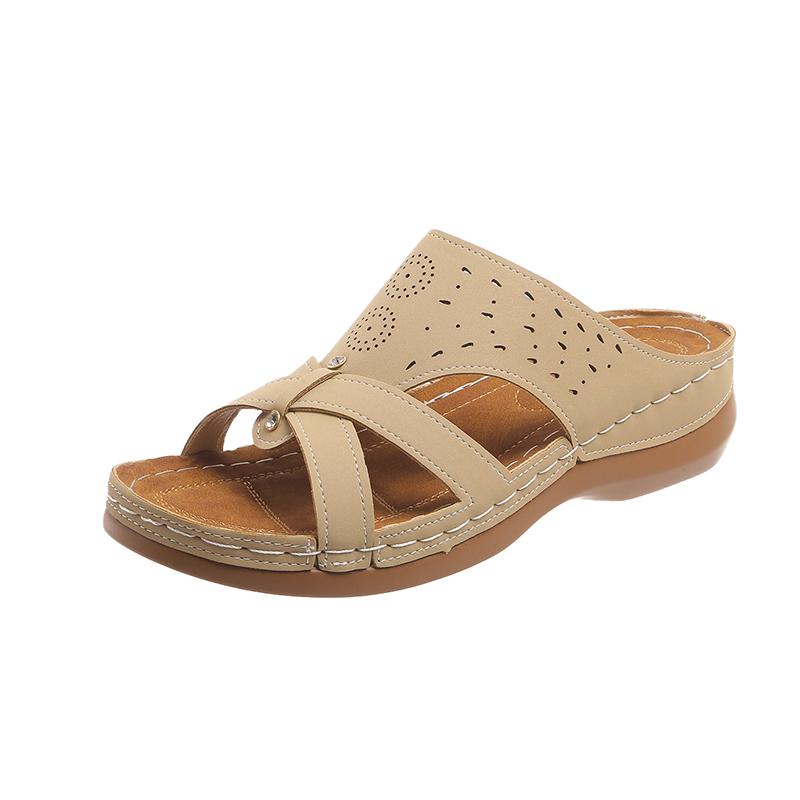 Women Slippers 2024 New Summer Fashion Casual Open Toe Shallow Sandals Flats Shoes Low Heels Slippers Slides Women Plus Size