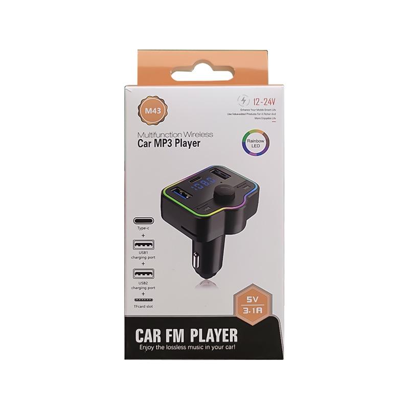 

Автомобильный Bluetooth-ресивер M43 и MP3-плеер с зарядным устройством Atmosphere Light — качество звука без потерь