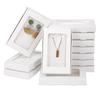 WTEMPO Clear Window Paper Necklace Bracelet Jewelry Packaging Boxes Foldable DIY Earring Keychain Gift Boxes Perfect for Birthday Wedding