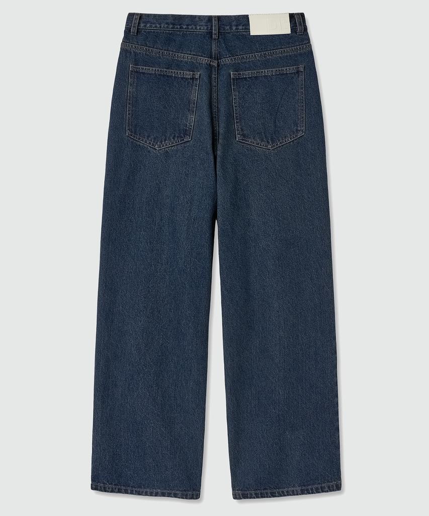DECET Deep Pleats Wide Jeans Dcpt030Ylblue