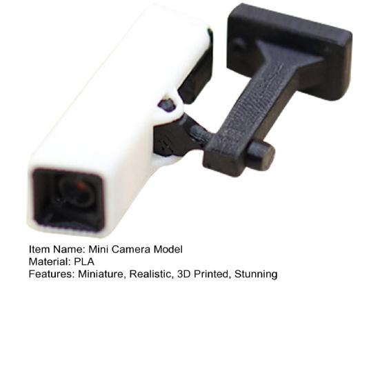 Mini CCTV Camera 1:12 Scale Miniature Surveillance Model Realistic Dollhouse Accessories for Garage Scene Display Photography Props