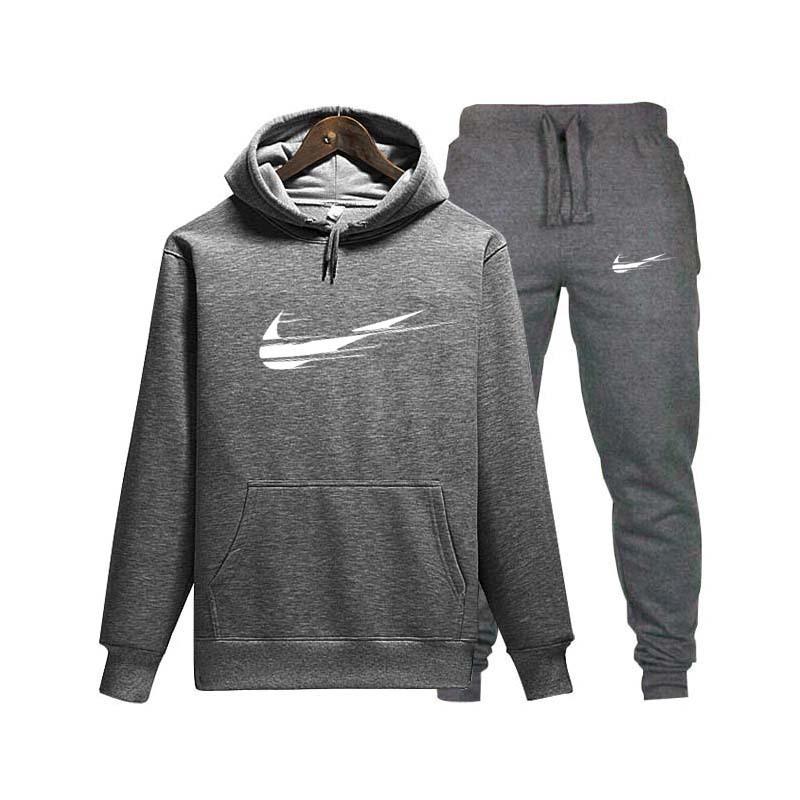 Nuovo Pullover Casual Sportivo Autunno e Primavera Felpa con Cappuccio Stampata Moda Uomo