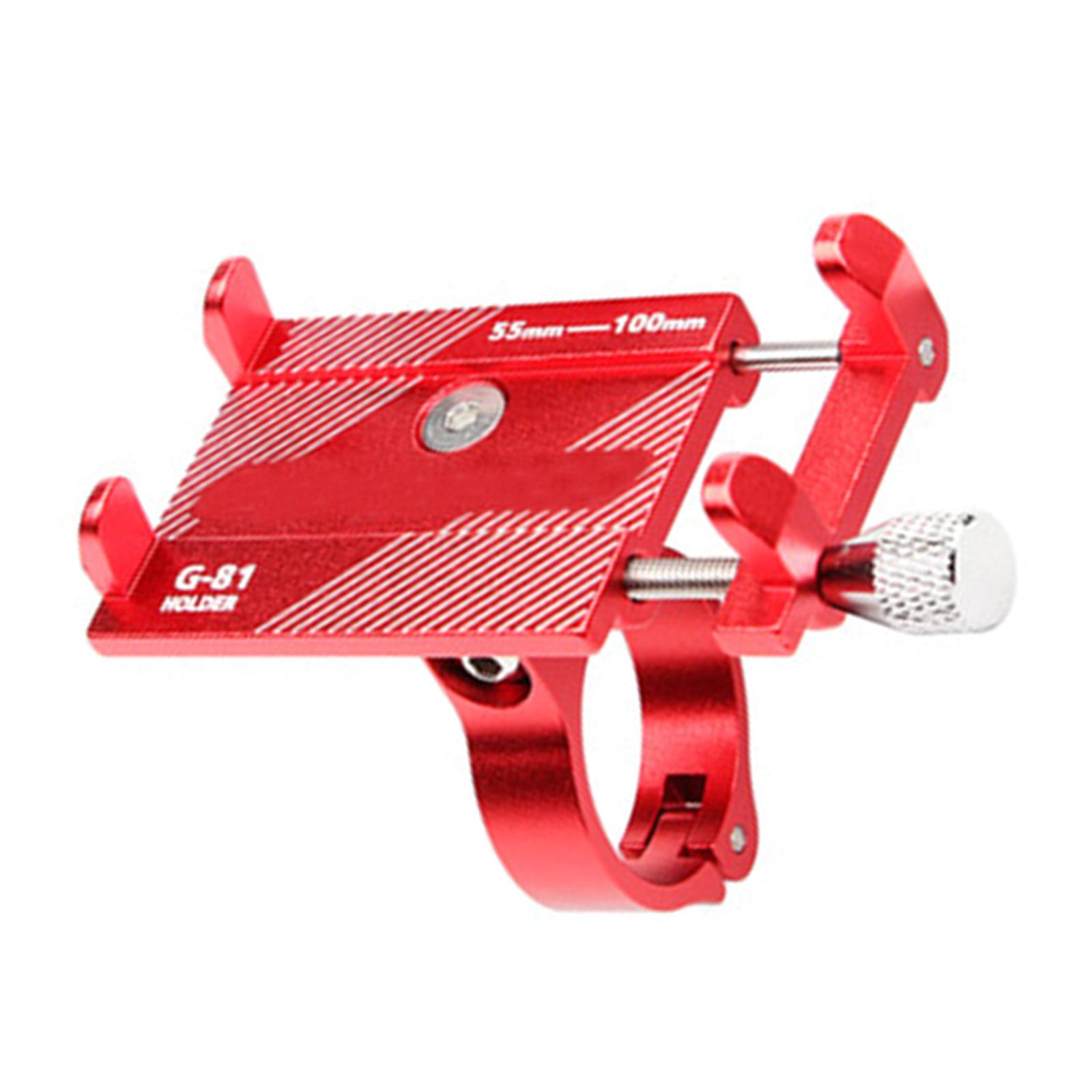 

Bicycles Handlebar Phone Mount Clip Aluminum Alloy Nonslip for Mountain Scooter Dirt Bikes Handlebar Phone Clamps красный