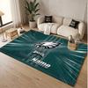 Benutzerdefinierter Teppich Philadelphia Eagles Muster Druck Name Text Weicher Rutschfester Bodenbelag für Heim-Innenraumdekoration