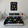 Colorful Space Theme Decor Set Soft Comfortable Duvet Cover Bedding Set Included 1*Duvet Cover & 2*Pillowcases Gift