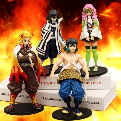 Figure Anime Kamado Tanjirou Nezuko Demon Slayer Figure Action Figures Modello PVC Giocattoli Zenitsu Figurine Inosuke Kimetsu No Yaiba