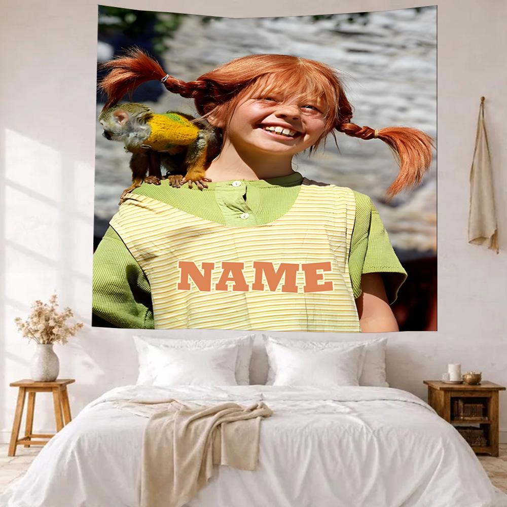 Pipi Custom Your Name Wall Decor Tapestry Art For Pet Memorial Birthdaywedding Party Backdrop Family Gift
