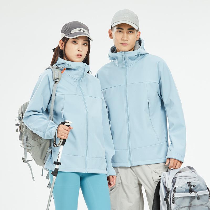 , men s windproof, splash-proof and wear-resistant outdoor sports jacket, high elastic and comfortable casual top, women s M