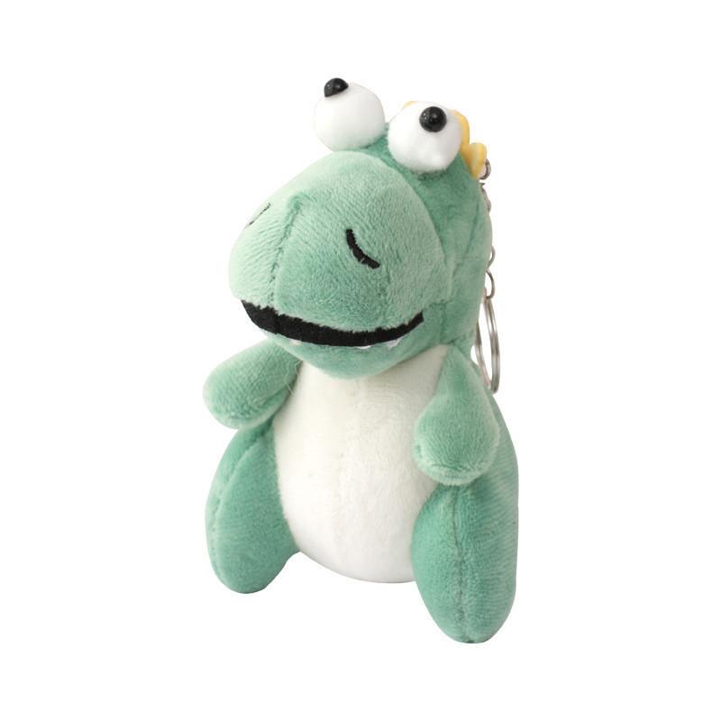 Adorable Cartoon Dinosaur Plush Toy Soft Stuffed Animal Keychain Cuddly Gift
