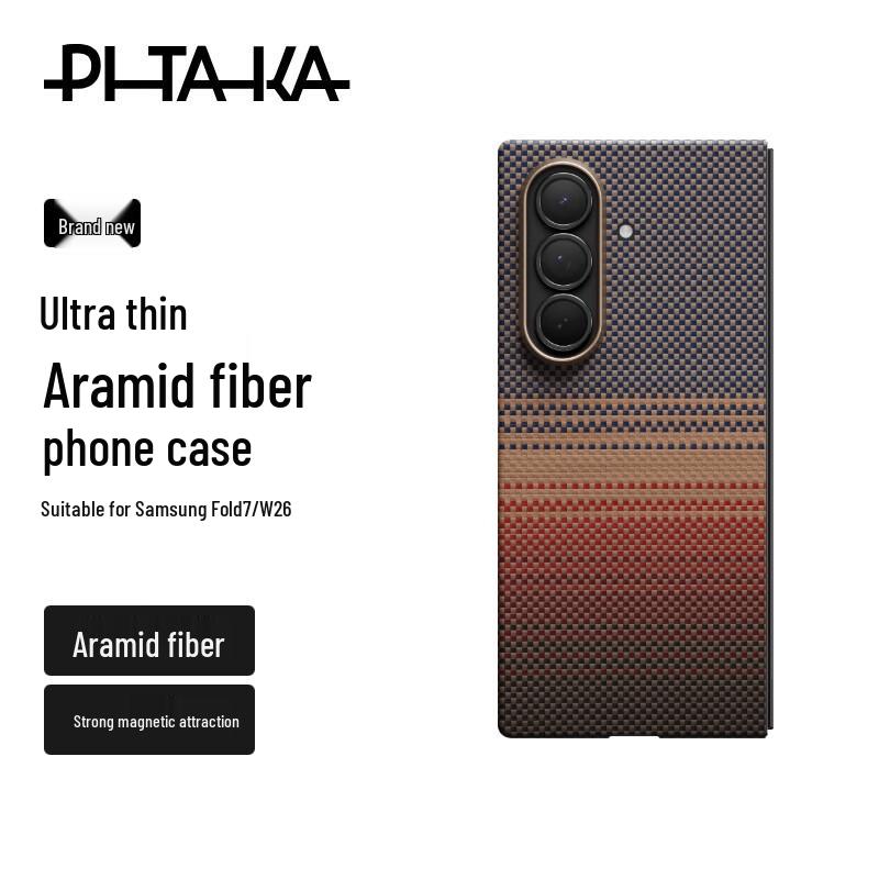 

Магнитный чехол из арамидного волокна PITAKA для Samsung Z Fold7/W26 Fold7/W26