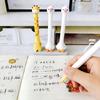 Practical Gel Pen Cartoon Character Shape Silicone Ergonomic Standing Pen Perfect for Writing Fun and Smooth Inks Flows
