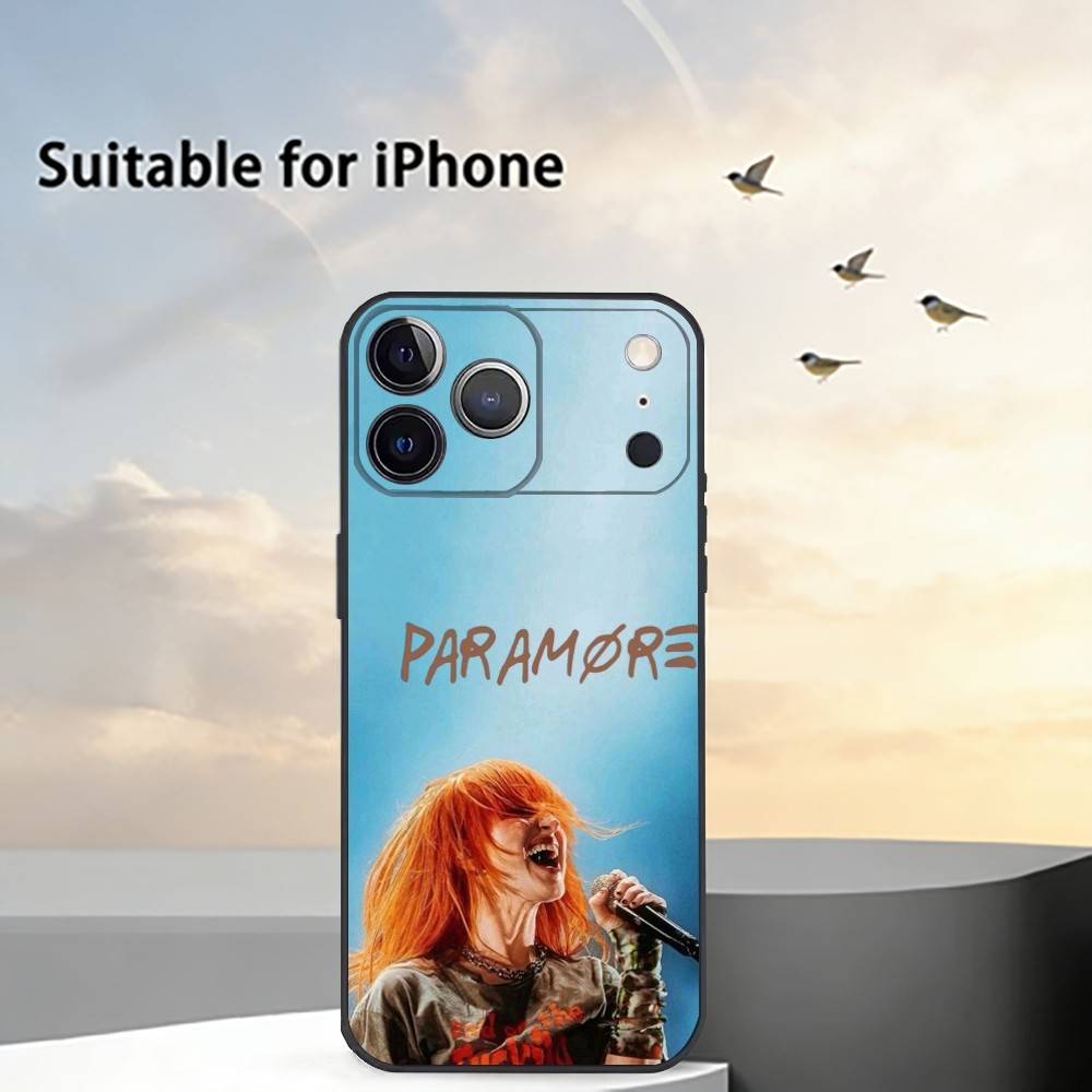 Paramore Pop-Punk B-Band Phone Case For iPhone 17, 16,15,14,13,12,11 Plus,Pro Max, Others Soft Black Cover