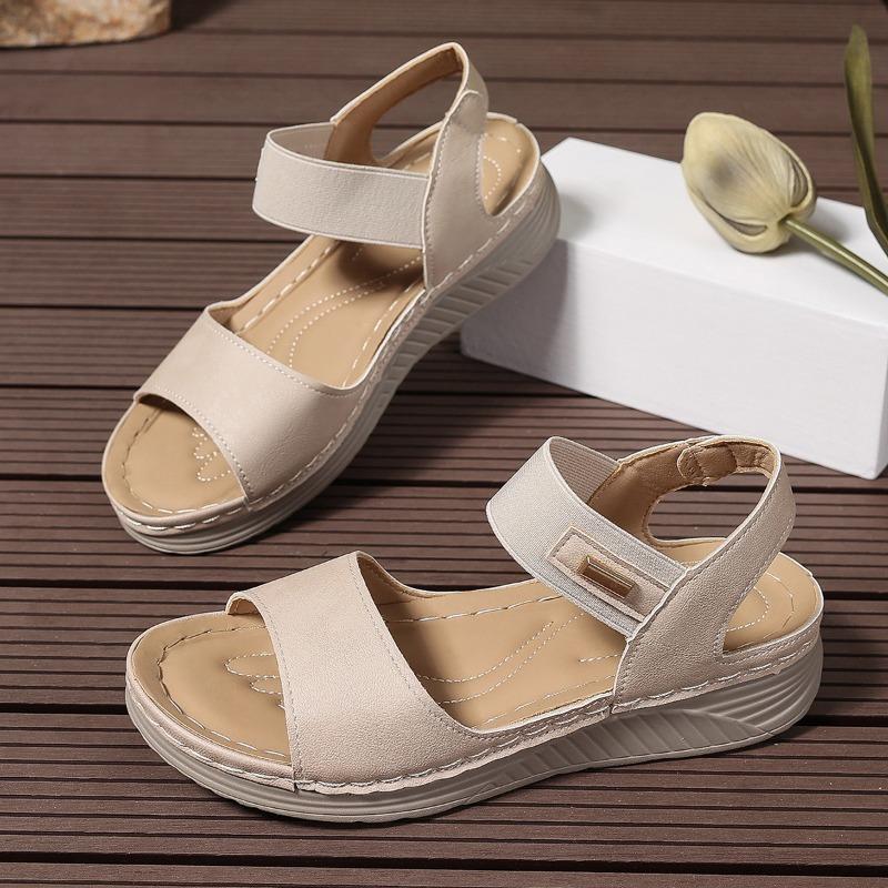 Women's Plus Size Slip-On Fisherman Sandals Sporty One-Strap Comfort Peep Toe Shoes