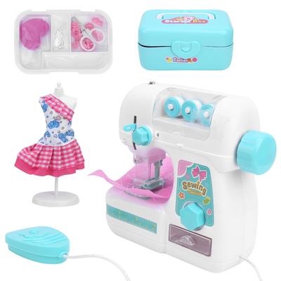Nähmaschinen-Set, elektrische Haushalts-Mini-Nähmaschine, Spielzeug-Kleidung für Kinder