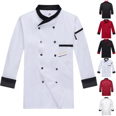 Šéfkuchař Uniform Pánské oblečení s dlouhým rukávem Pracovní uniforma Záda Kuchyň Uniform Pánské Top