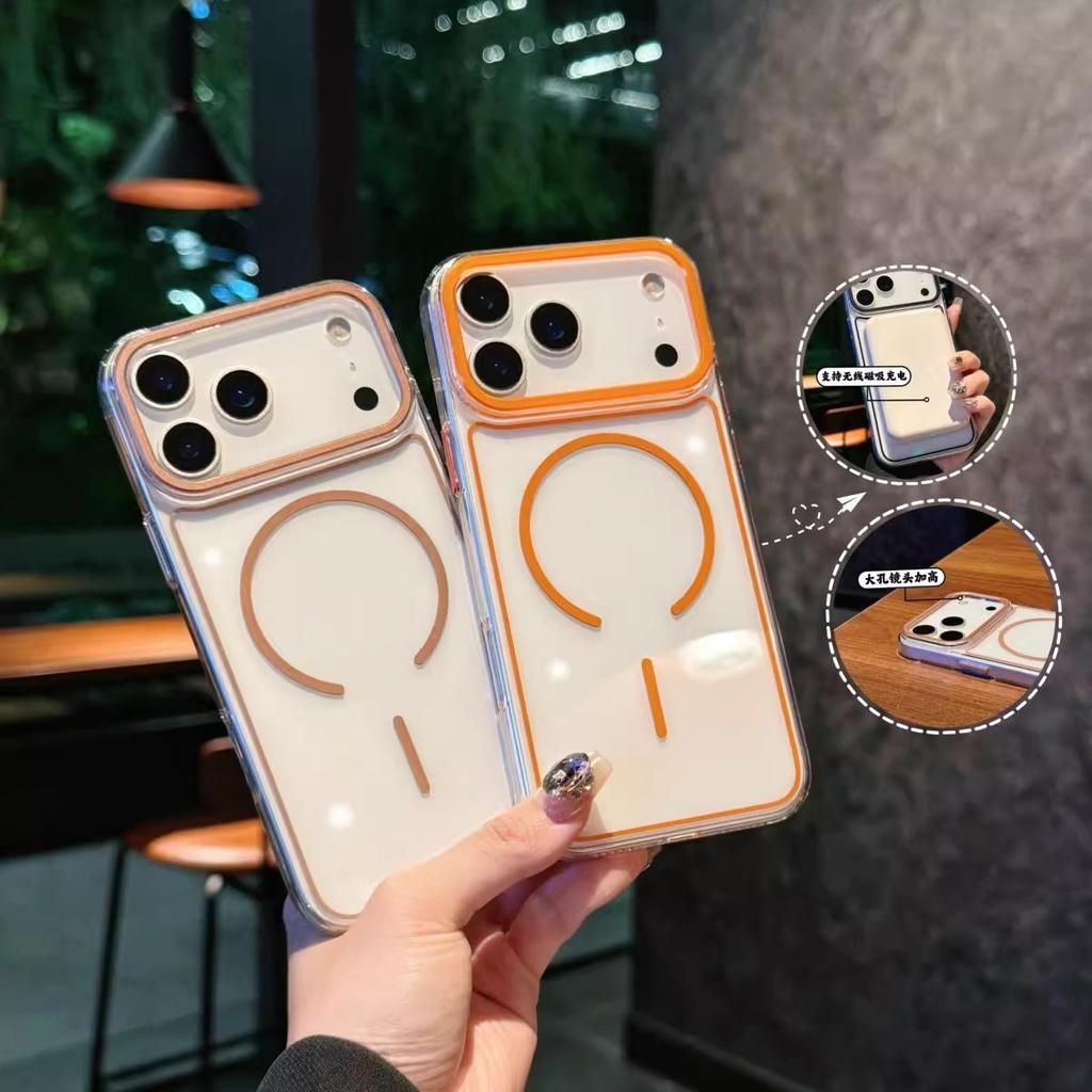 Applicable To iPhone11Promax Transparent Thin Ring Magnetic Mobile Phone Case Apple 11 Ultra-thin High-end PC Anti-drop Sheath