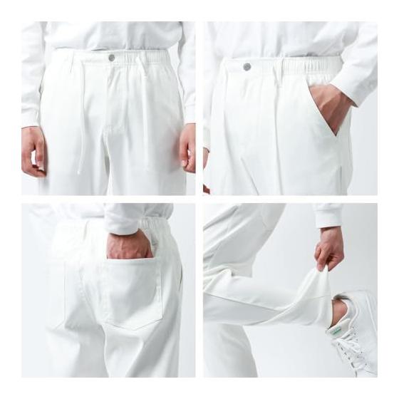 [M.R.U] Stretch Pants, Men's Chino Pants, Long Pants, Stretch, Sweat Absorbent, Quick Drying, Lightweight, Loose
