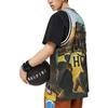 Canotta da Basket Senza Maniche Stampa Lettere Bad Five Li Ning Uomo Blu AAYT041-1