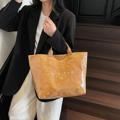 Jelly Leather Large Capacity Tote Bag Women's Commuter Handbag