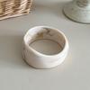 Smudged Wide Chunky Bangle Marbling Cuff Bracelet Vintage Irregular Resin Bracelet  Gifts