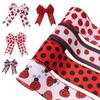 4 Roll Labybug Ribbon 5Yard/Roll Ladybird Ribbon Decorative Ribbon for Gift Wrapping, Party Decorations, Hair Bows
