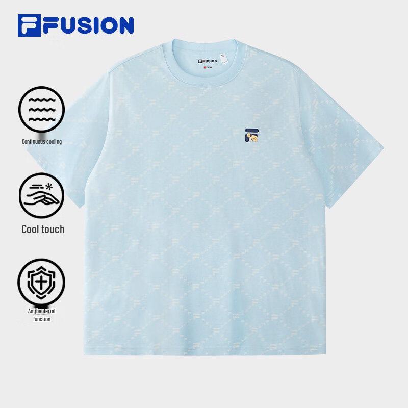 

FILA FUSION Unisex Cooling Cotton Knit T-Shirt