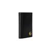 Gucci GG Marmont Distressed Classic Double G Logo Leather Wallet Men's Black