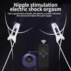 Electric Shock Nipple Clamps Breast Massager Stimulator BDSM Toys Bondage Clitoris Labia Clamp Slave Sex Toys Women Adult Games