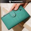 Ladies Leather Wallet Large-capacity Wallet Multi-function Coin Purse First Layer Cowhide Wallet Passport Holder Travel Card Holder