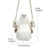 Small Figurine Car Decor Pendant Resin Ghost Ornaments Ghost Swing Pendant  Halloween Decoration