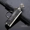 Outdoor Portable Lighter Bottle Keychain With Containing Cotton Core