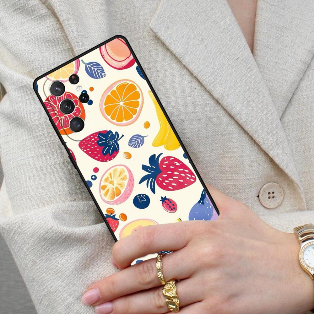Fruity European Summer Cell Phone Case for Samsung Galaxy S26 Ultra S25 S24 S23 S22 S21 S20 Note10 Cover
