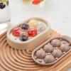 Kitchen Silicone Ice Cube Tray 6 Hole Ice Ball Mold With Lid Cocktails Whiskey Ice Ball Maker Kitchen Utensils Cold Drink Party