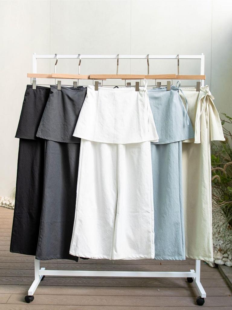 Ribbon Skirt Pants Set 5COLOR