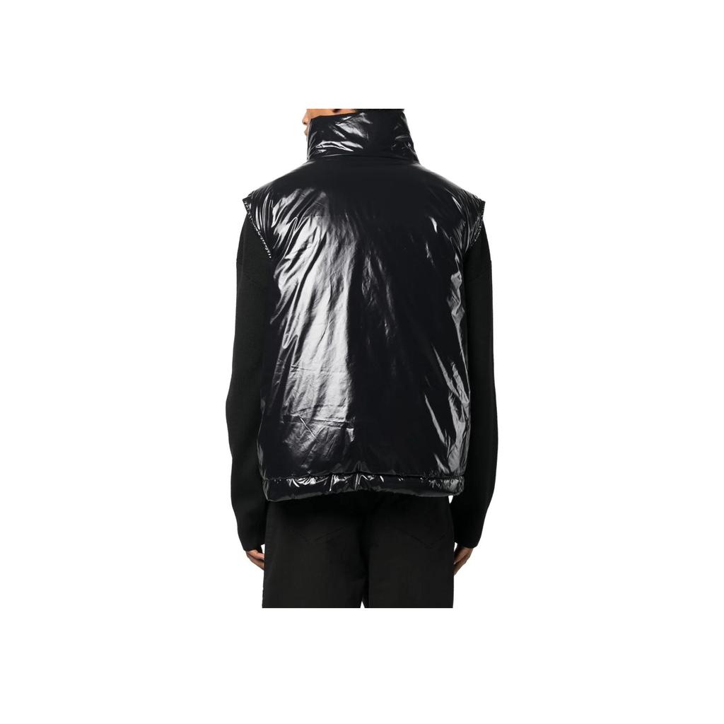 Moncler Genius X Alicia Keys Collaboration Down High Neck Zip Vest Men vest Black I109F1A00007M2949
