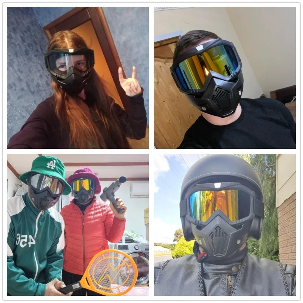 Prachotěsné motokrosové brýle Nastavitelné motocyklové brýle Prodyšné celoobličejové ochranné motocyklové masky na terénní motocykly