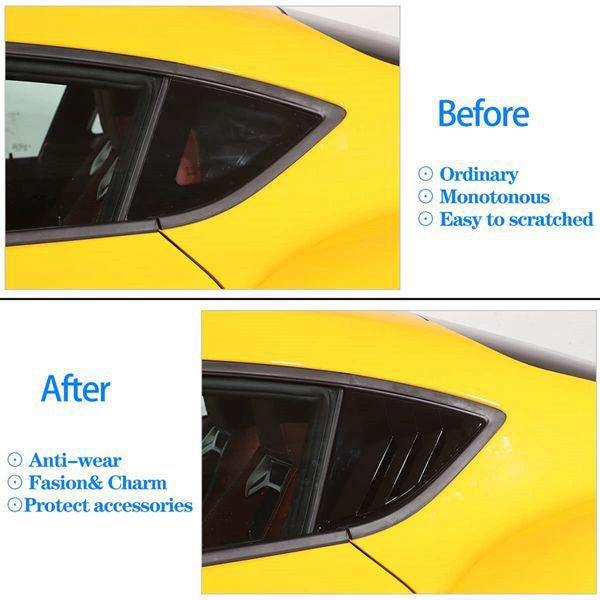 2-Piece Decorative Triangle Window Louvers for 2019-2025 Toyota Supra GR A90/A91.