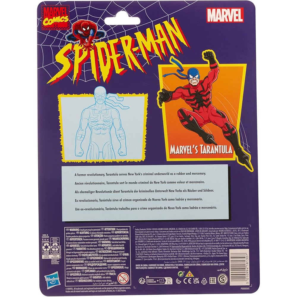 Hasbro Marvel Legends Tarantula Action Figure 6 Inch Spider-Man Series Collectible Toy