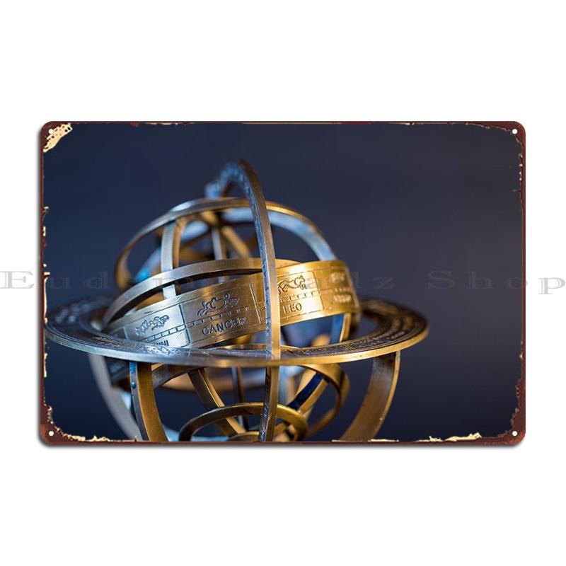 

Armillary Sphere Metal Plaque Poster Designs Create Living Room Decoration Vintage Tin Sign Poster 20x30cm