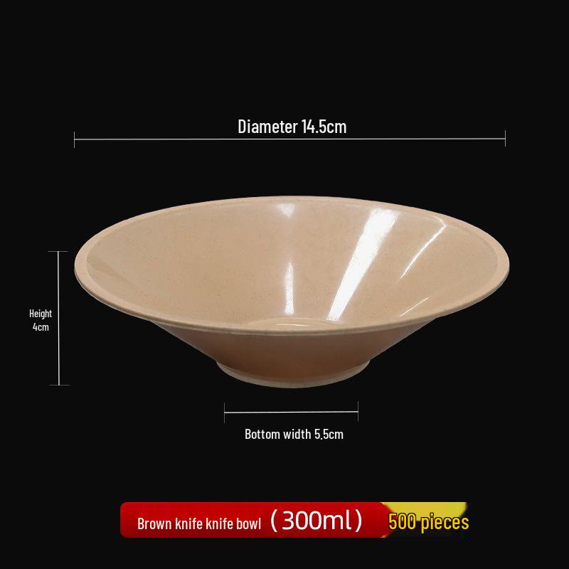 Eco-friendly Disposable Thickened Rice Husk Bowl - Food Grade, Custom Logo Option Available
