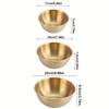 3pcs Stainless Steel Salad Basin, Golden Bowl Cooking Basin Mixing Bowl Baking Special Basin Kitchen and Noodle Basin Salad Bowl