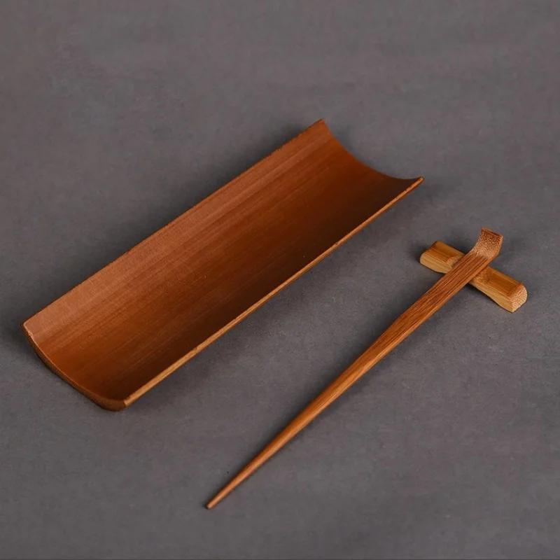 

3/4/5 шт. карбонизированный бамбуковый чайный сервиз костюм нежный чайный зажим чайная ложка чайный зажим игла ложка плоскогубцы аксессуары для чайной церемонии