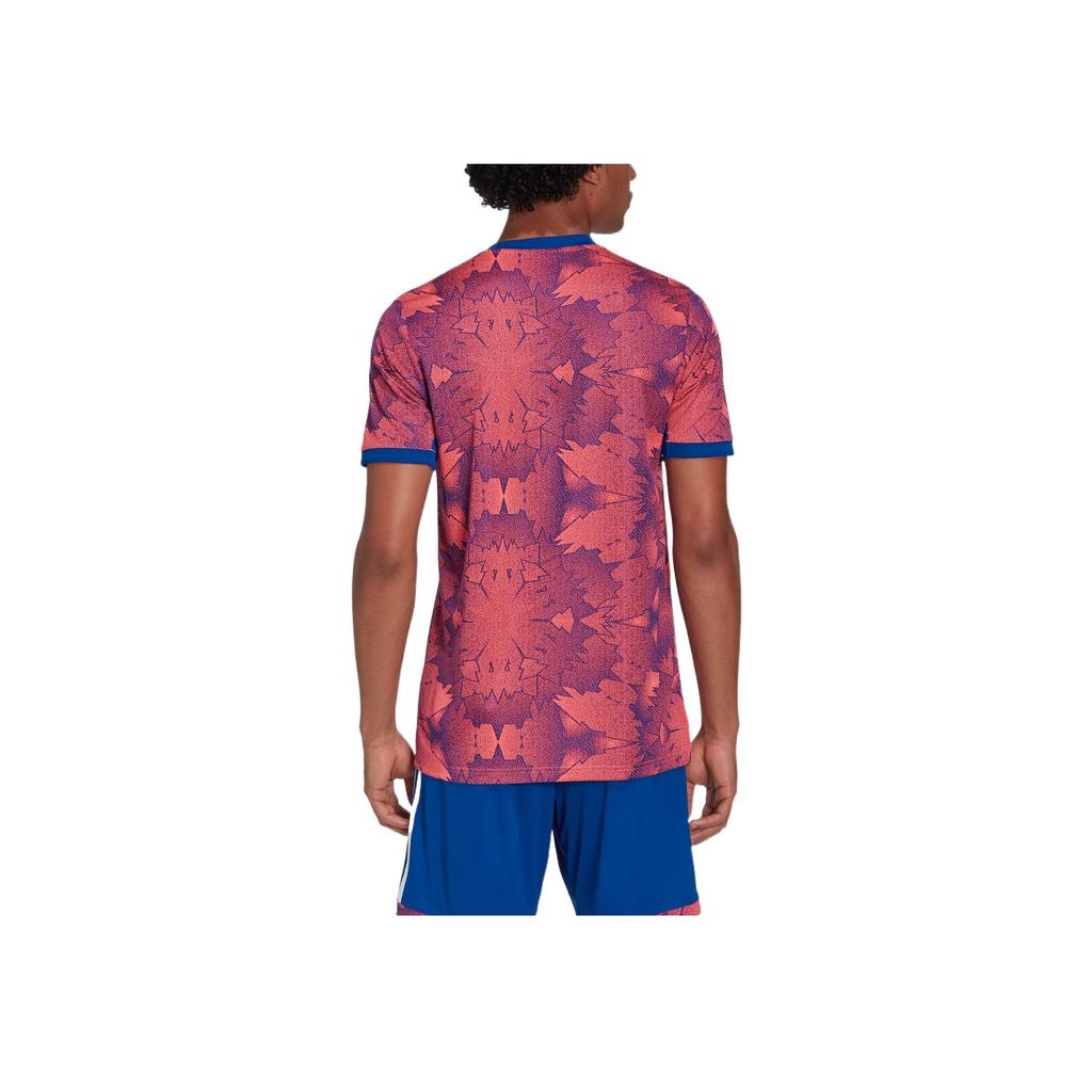 Adidas Juventus Logo Print Crew Neck Soccer Jersey 22/23 Men Soccer Jersey Pink HR5639