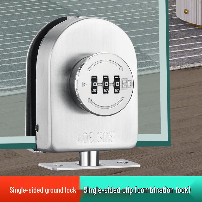 Password Lock for Frameless Glass Doors – Easy Install, No Holes Required