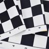 Schwarz-weißes tragbares Schachbrett 43 cm 51 cm Pu-Leder Weiches Turnierschachbrett für Lernspiele für Kinder