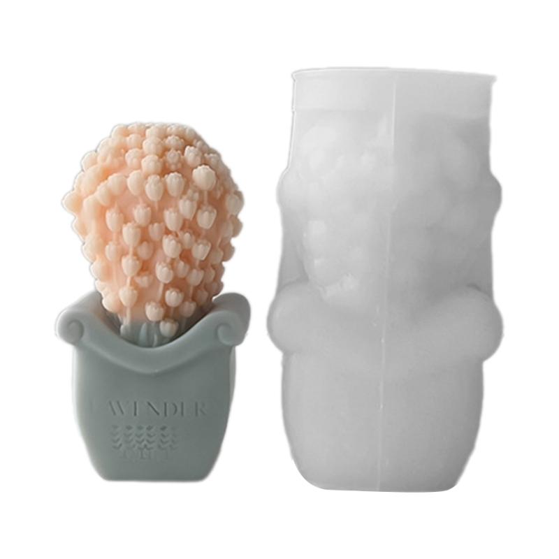 Portable Silicone Molds for Making Beautiful Scented Candle and Ornament Practical Candle Molds for Soaps and Crafts