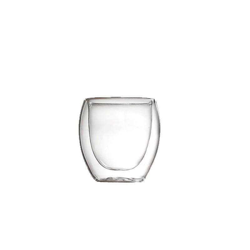 Transparent Double-Layer Insulated Glass Cup - Creative Large Capacity for Coffee, Tea & Wine