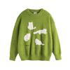Amerikanischer Retro Cartoon Katze Jacquard Strickpullover für Damen & Herren - Herbst/Winter Trendige Lockere Jacke