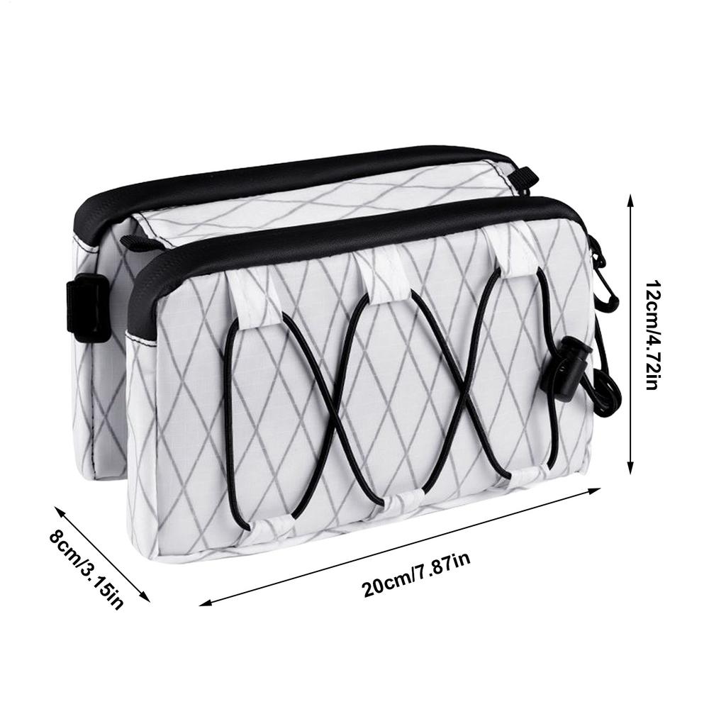 Bike Front Frame Bag Top Tube Bike/Bicycle Bag Waterproof Cycling Accessories Bike Pouch Saddle Bag for Mountain Bikes