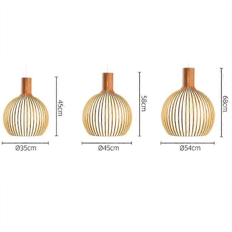 Lampă suspendată modernă din lemn pentru decorarea camerei de zi Lampă suspendată neagră Lampă suspendată din lemn Corpuri de iluminat